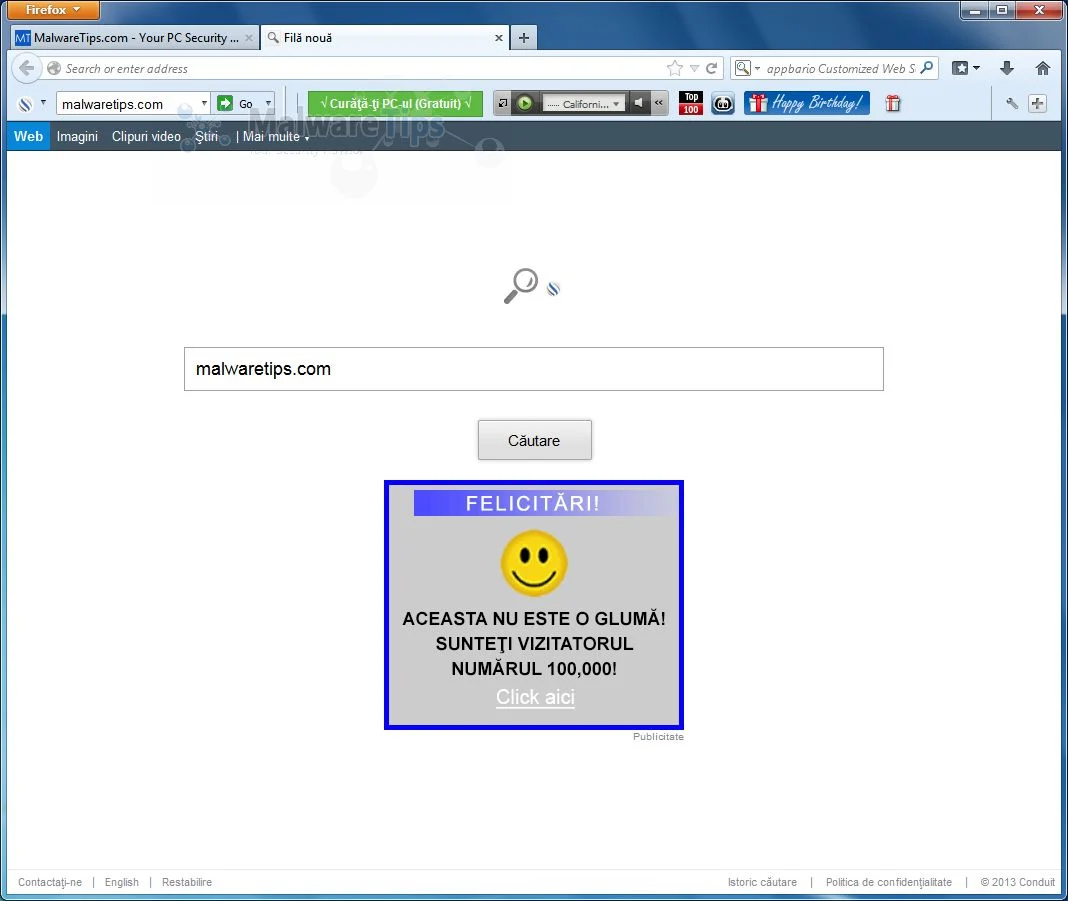 [Image: Appbario Toolbar virus]