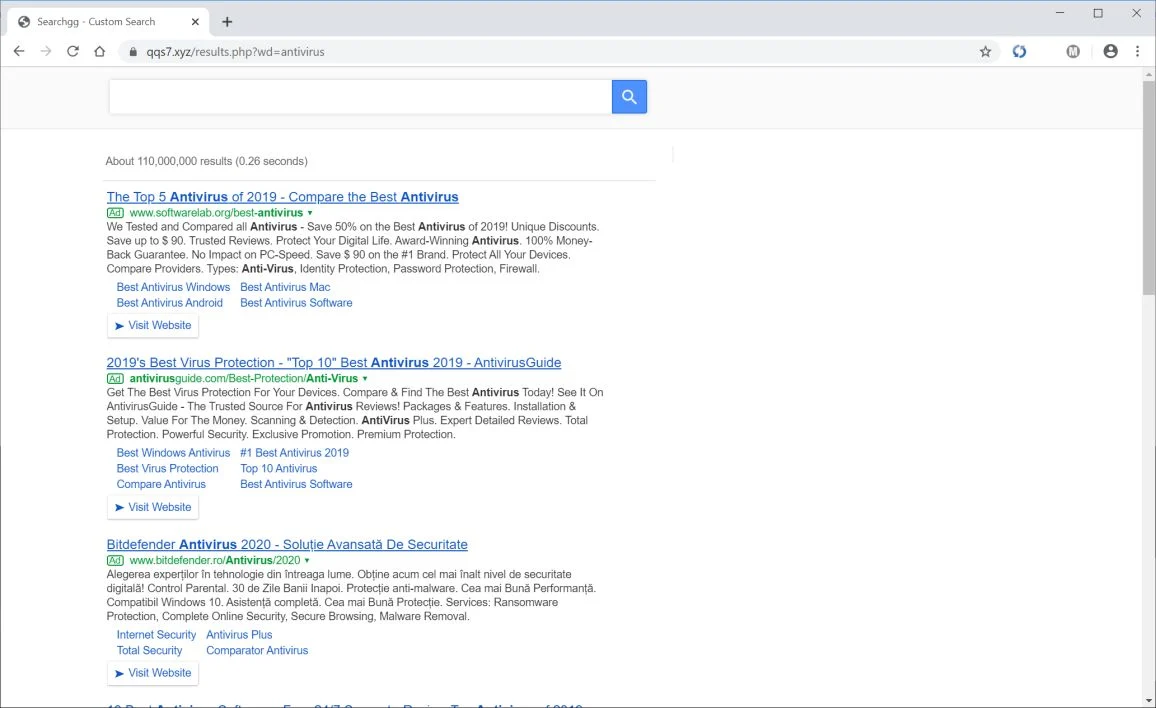 How to remove Qqs7.xyz redirect (Virus Removal Guide) 1 Image: Chrome browser is redirected to Qqs7.xyz