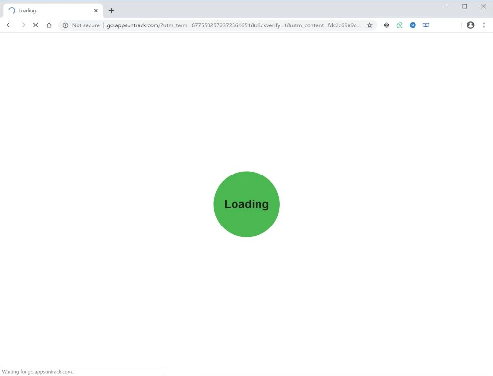 How to remove Go.appsuntrack.com redirect (Virus Removal Guide) 1 Image: Chrome browser is redirected to Go.appsuntrack.com