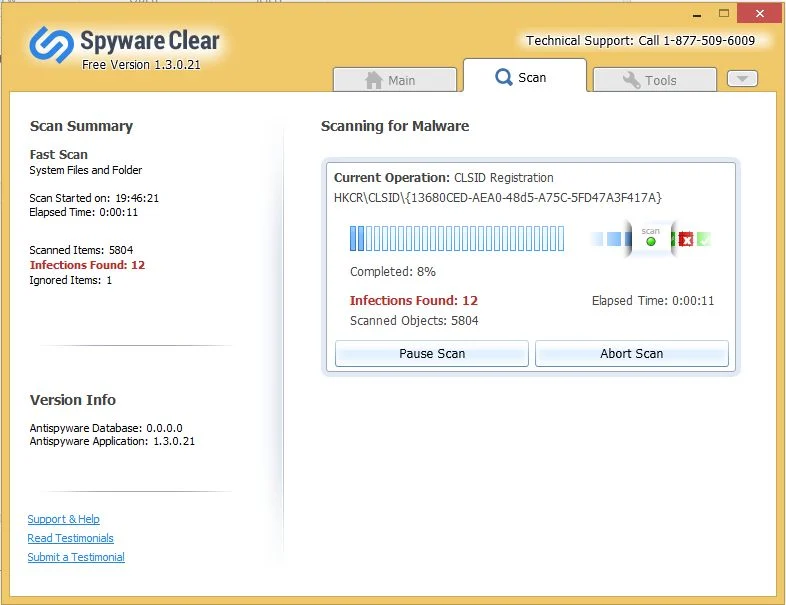 [Image: Spyware Clear virus]