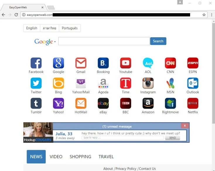 EasyOpenWeb.com Virus