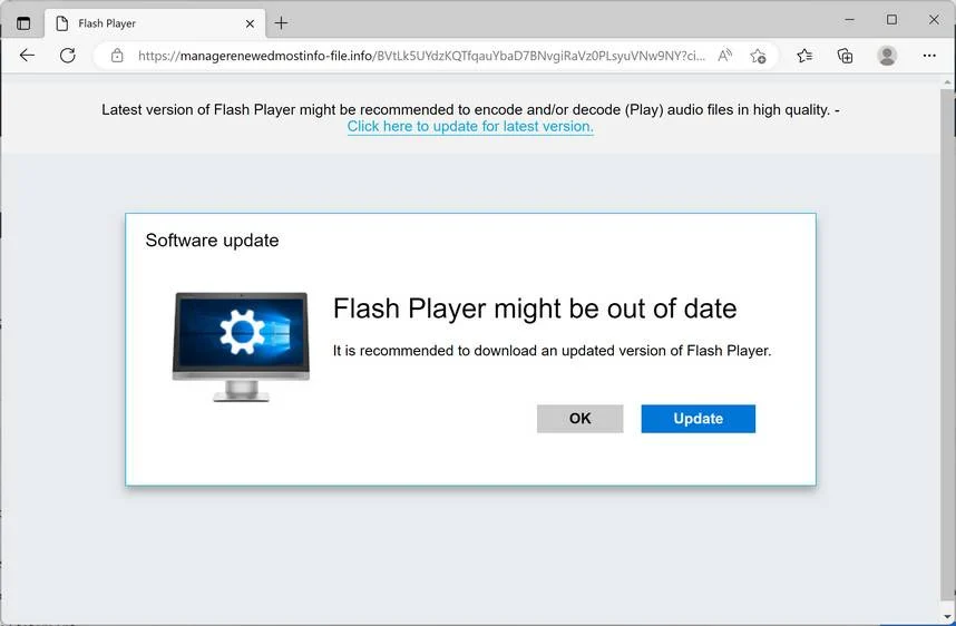Managerenewedmostinfo-file.info - Virus Removal Guide 1 Image: Managerenewedmostinfo-file.info browser redirect