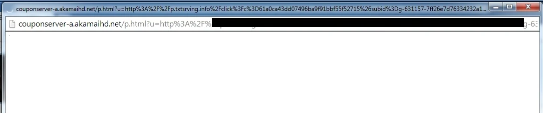 [Image: CouponServer-a.akamaihd.net pop-up virus]