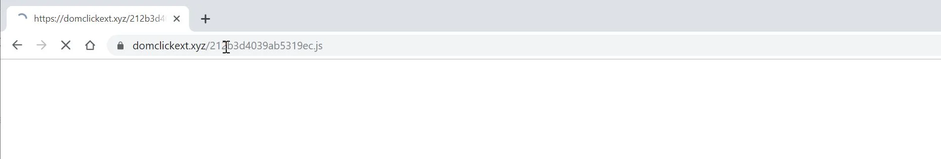 Image: Chrome browser is redirected to Domclickext.xyz