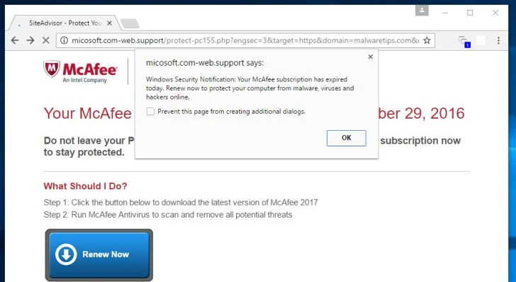 Micosoft.com-web.support virus