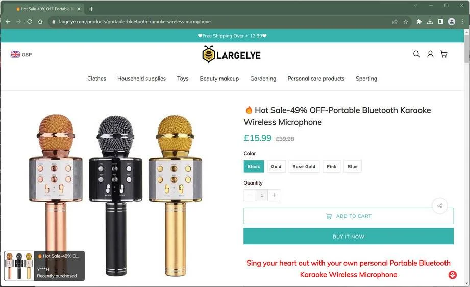 Largelye.com Review - Is Largelye.com Legit or Scam? 1 largelye.com scam