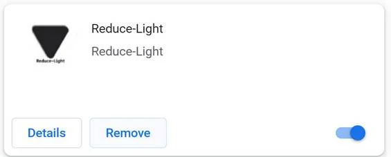 Remove Reduce-Light Browser Extension (Virus Removal) 1 Image: Reduce-Light Chrome extension