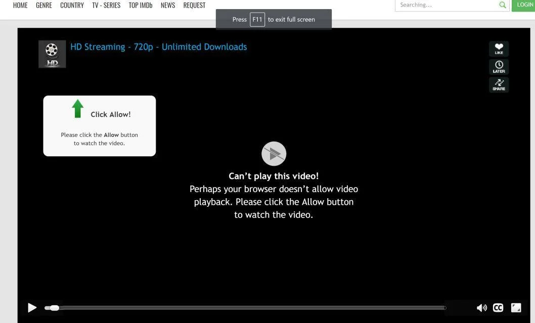 Image: Chrome browser is redirected to Streamnotify.net