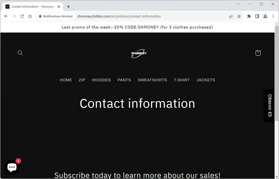 Shmoneyclothes.com Review: Is Shmoneyclothes.com A Scam? 1 image Shmoneyclothes.com scam