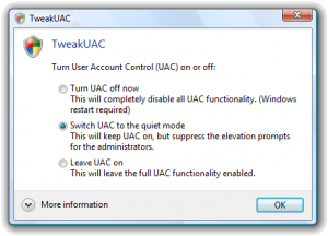 TweakUAC-main-screen TweakUAC main screen