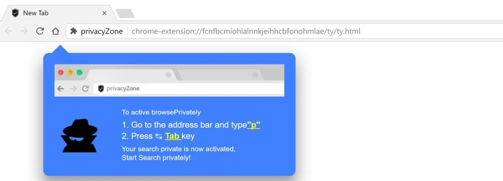 privacyZone Search redirect virus