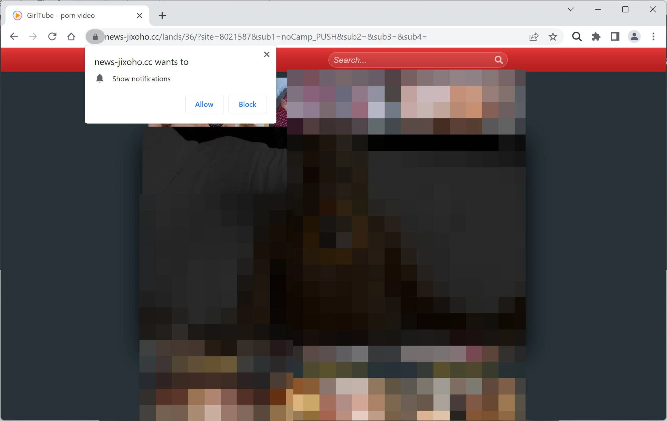 Image: Porn Ads Virus