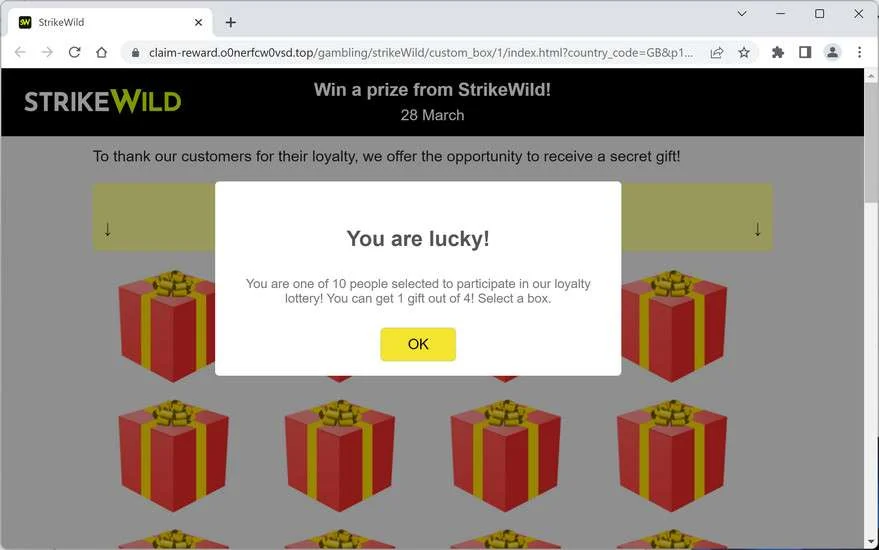 Image: Claim-reward.o0nerfcw0vsd.top Ads