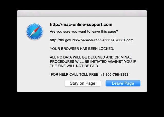 Fake FBI WARNING