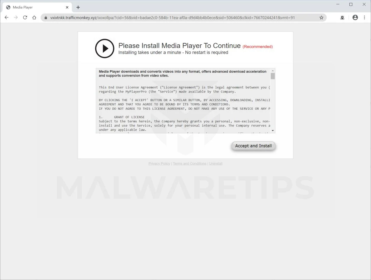 How to remove Trafficmonkey.xyz pop-up ads (Virus Removal Guide) 1 Image: Chrome browser is redirected to Trafficmonkey.xyz
