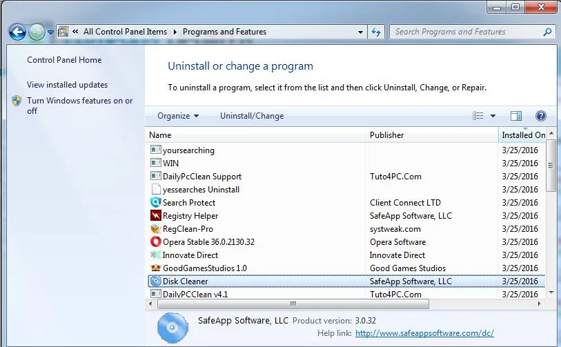 Remove Disk Cleaner (SafeApp Software, LLC)