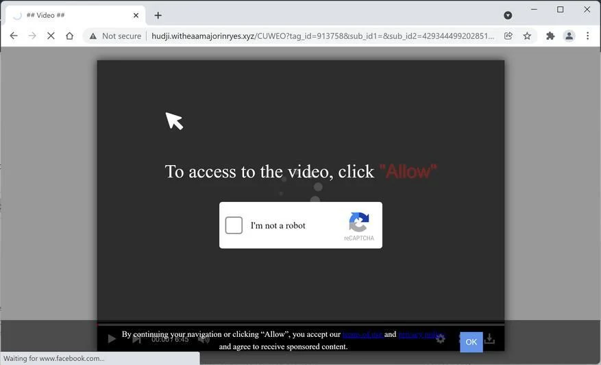 Remove Witheaamajorinryes.xyz pop-up ads (Virus Removal Guide) 1 Image: Chrome browser is redirected to Witheaamajorinryes.xyz