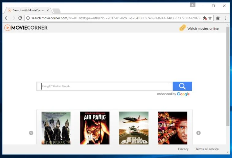 search.moviecorner.com virus