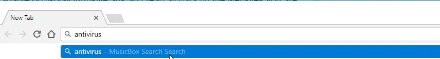 MusicBox Search redirect virus