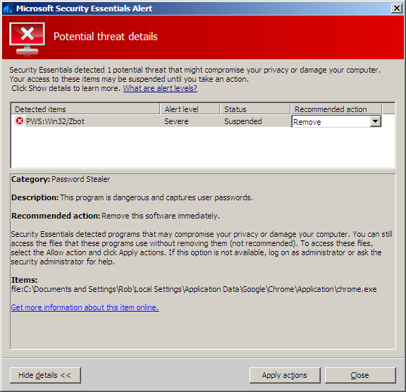 How to remove PWS-Zbot Virus from Windows (Removal Guide) 1 PWS-Zbot virus