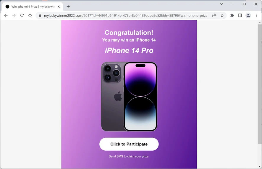 Image: Myluckywinner2022.com Fake Amazon Survey