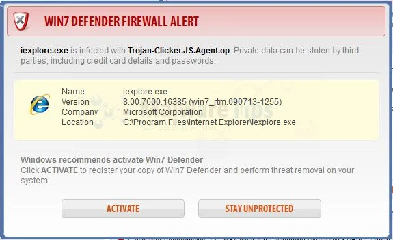 Image of Win 7 Defender Firewall Alert