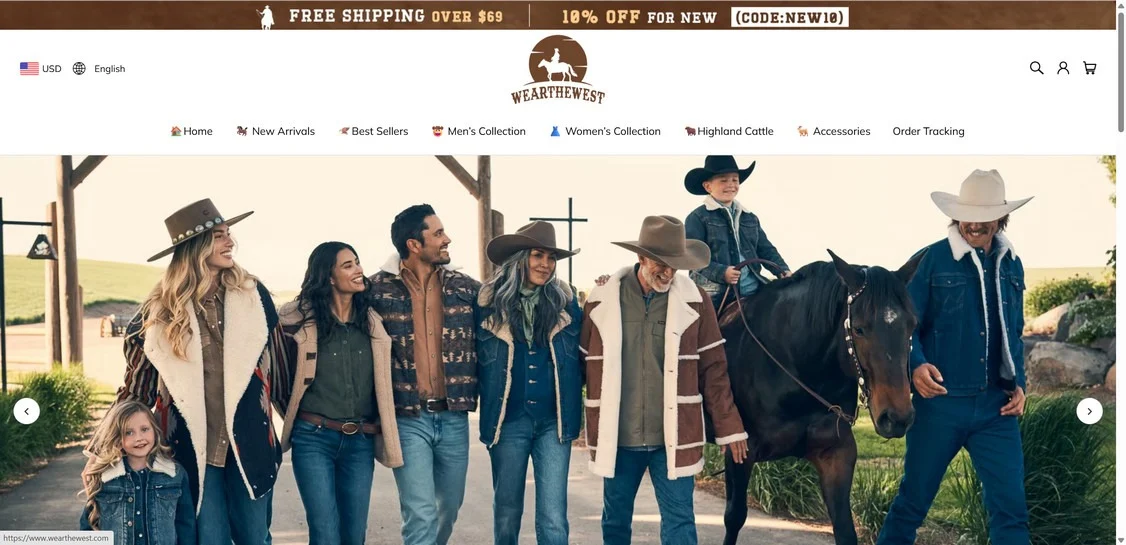 Wearthewest.com scam