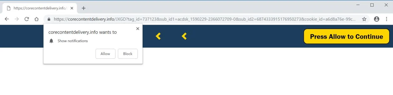 corecontentdelivery.info redirect virus