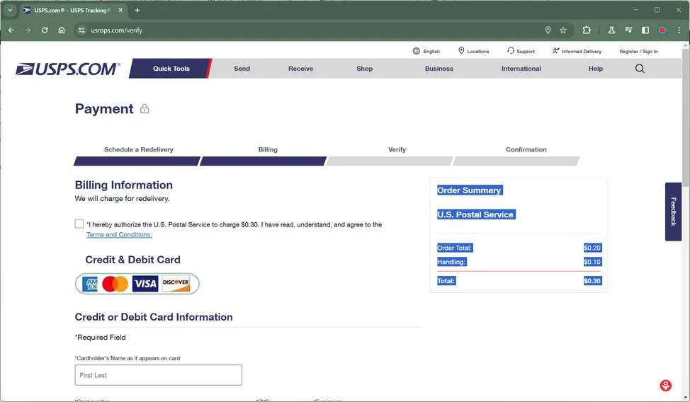Don’t Click Links in “USPS Delivery Halted” Scam Text Messages 2 USPS Scam 3