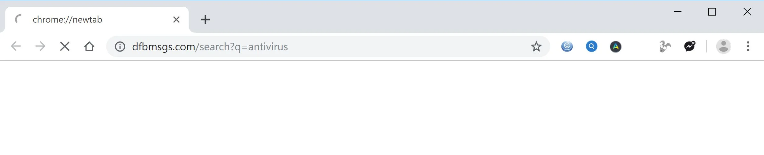 Image: Google Chrome is redirected to Delete Facebook Messages Search