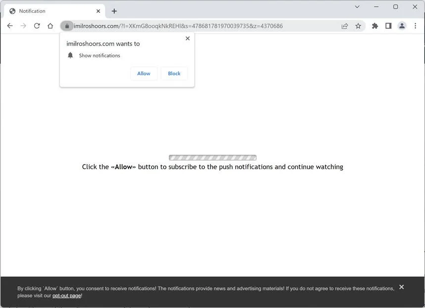 Remove Imilroshoors.com Ads (Virus Removal Guide) 1 Image: Imilroshoors.com Ads