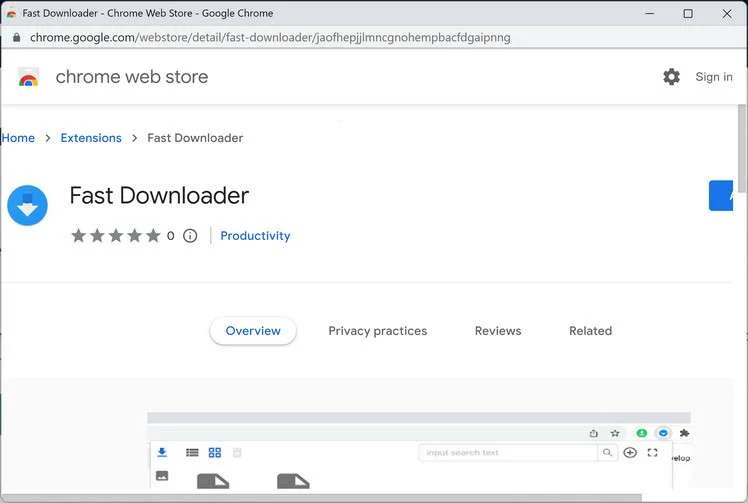 Image: Fast Downloader Chrome Extension