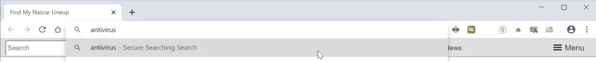 Image: Chrome browser is redirected to Secure Searching Search