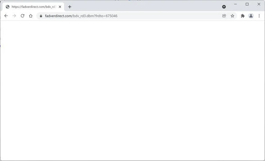 Remove Fadverdirect.com pop-up ads (Virus Removal Guide) 1 Image: Chrome browser is redirected to Fadverdirect.com
