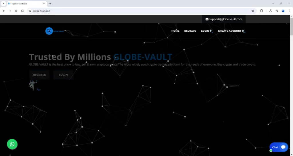Globe vault.com scam