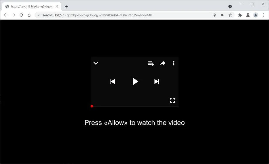 Remove Serch13.biz pop-up ads (Virus Removal Guide) 1 Image: Chrome browser is redirected to Serch13.biz