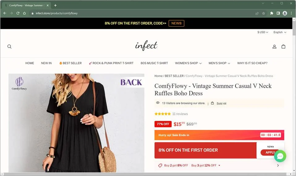 infect.store scam