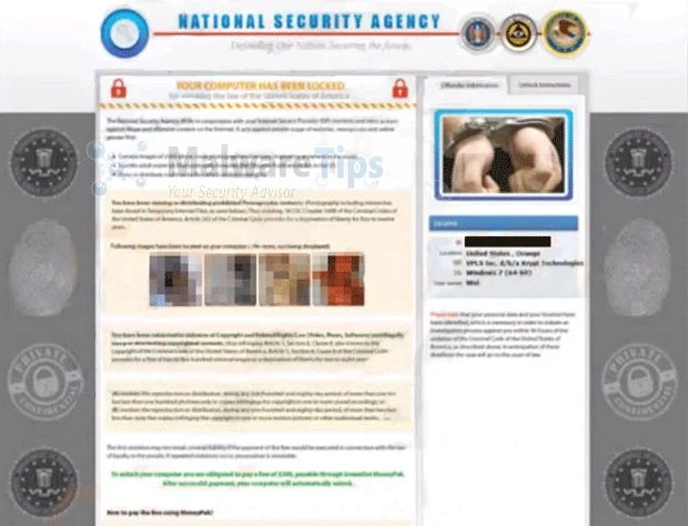 [Image: National Security Agency virus]