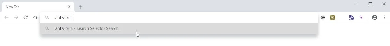 Image: Chrome browser is redirected to Search Selector Search