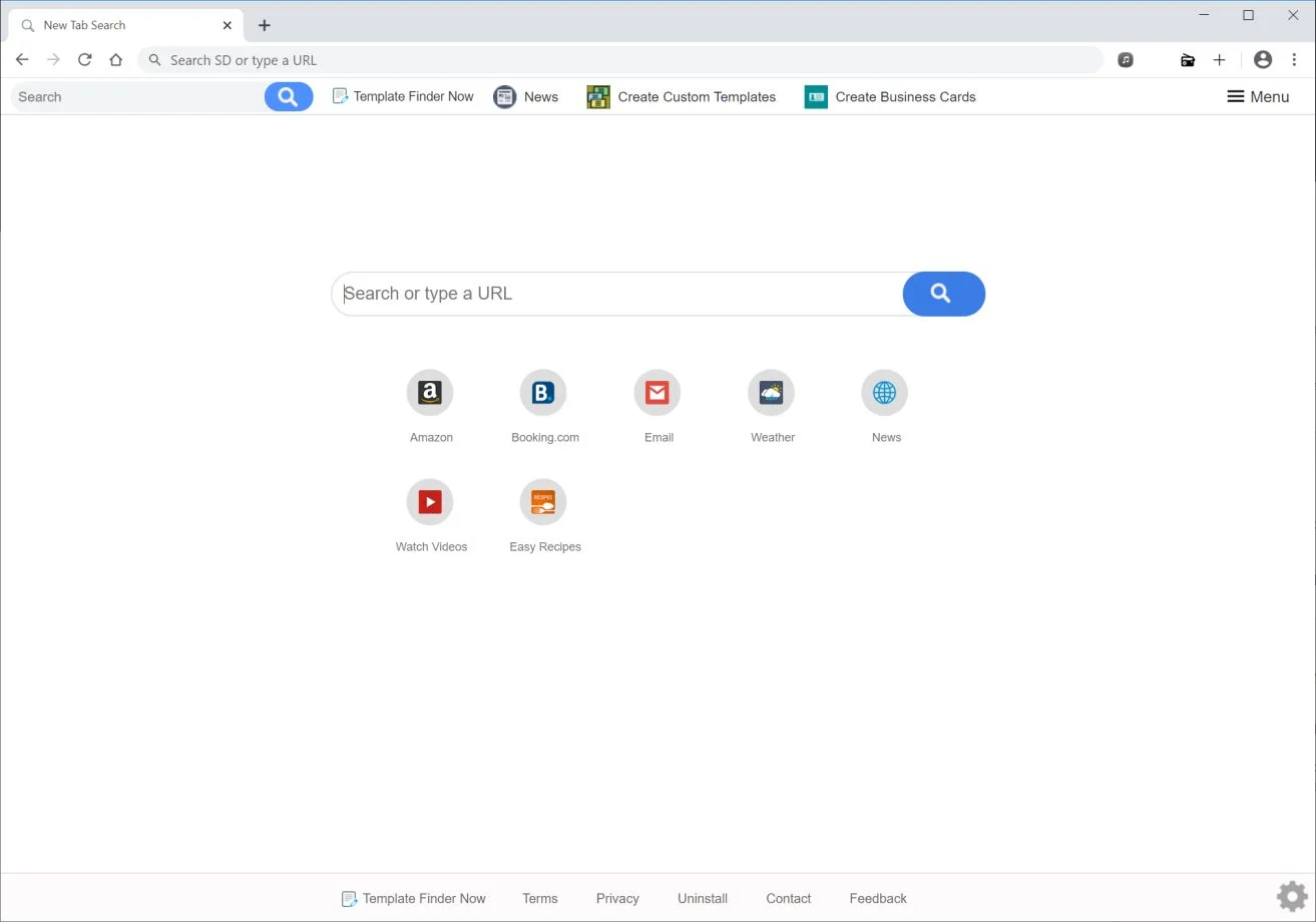 How to remove Template Finder Now redirect (Virus Removal Guide) 1 Image: Chrome browser is redirected to Template Finder Now