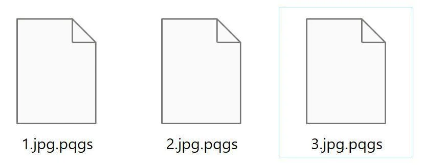 How to remove PQGS ransomware (Virus Removal Guide) 1 Image: PQGS files encrypted