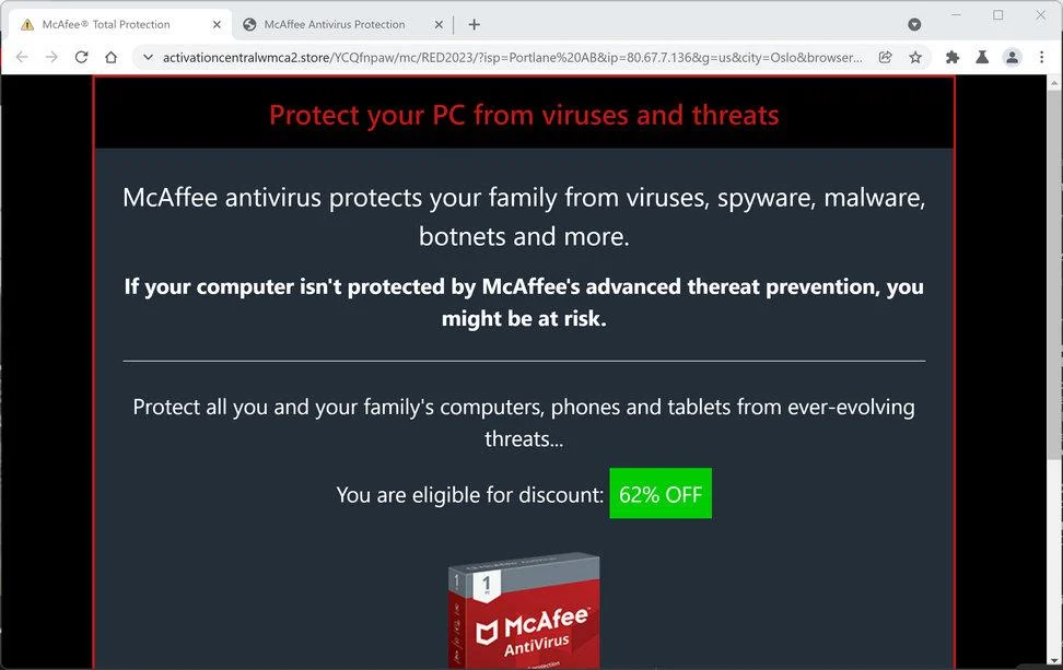 Remove Activationcentralwmca2.store scam (Virus Removal Guide) 1 Image: Activationcentralwmca2.store scam