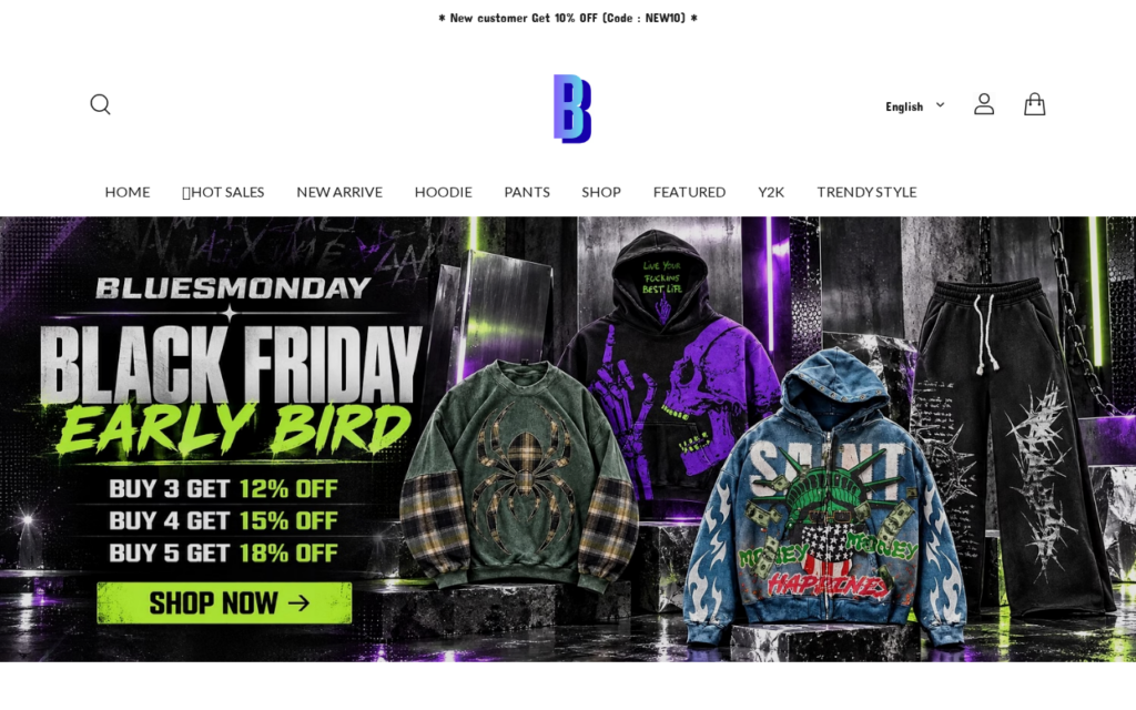 Bluesmonday.com EXPOSED - Shopping Scam or Legit? Key Findings 1 Bluesmonday.com scam