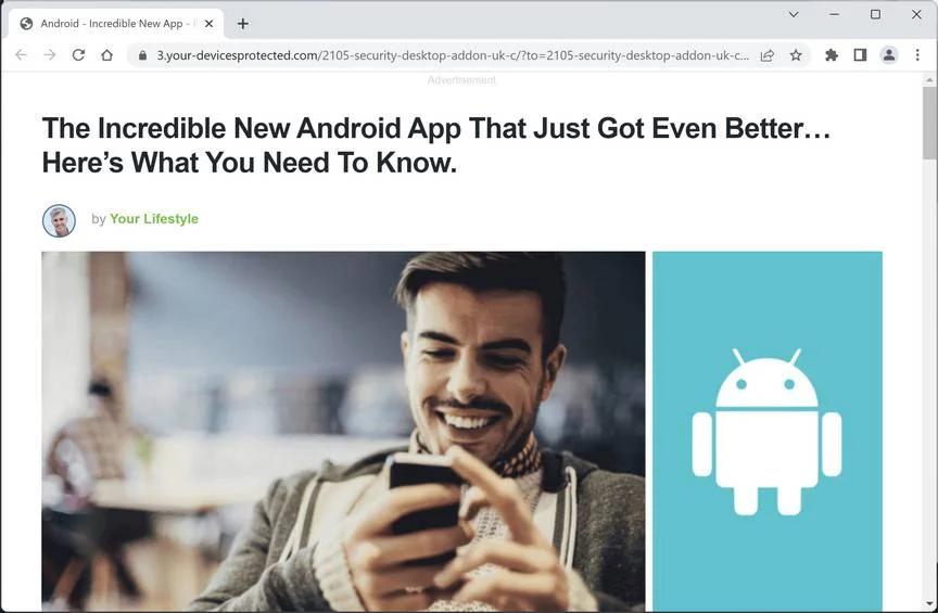 Remove Your-devicesprotected.com Ads (Virus Removal Guide) 1 Image: Your-devicesprotected.com Ads