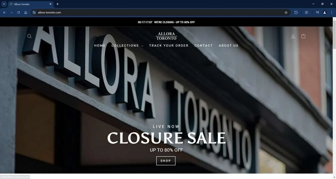 Allora-Toronto.com scam