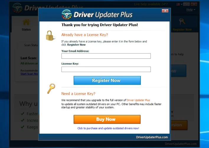  Driver Updater Plus virus