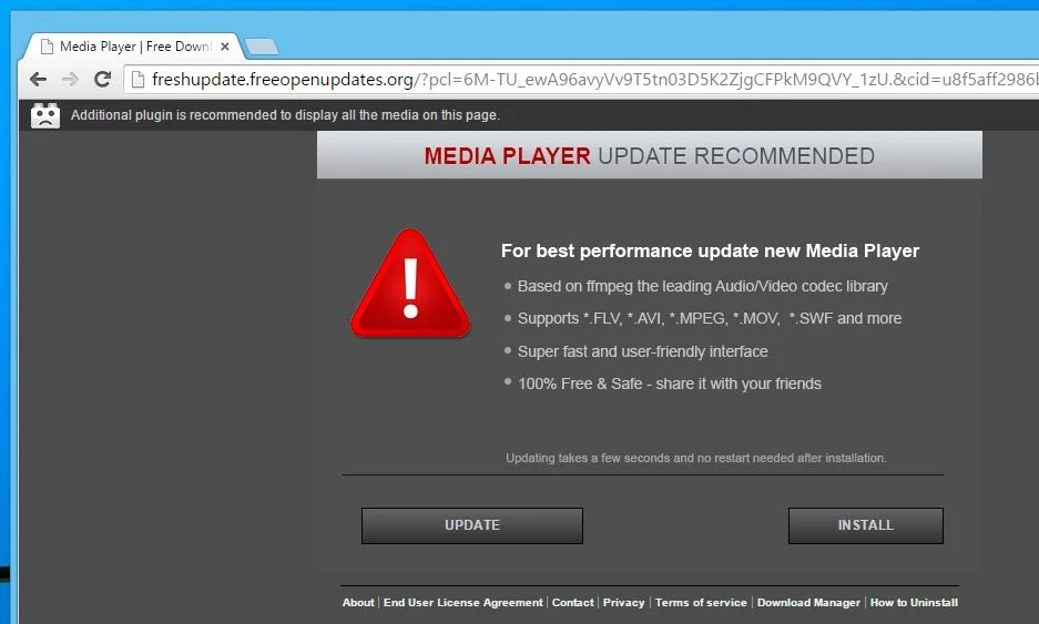 Freshupdate.freeopenupdates.org virus