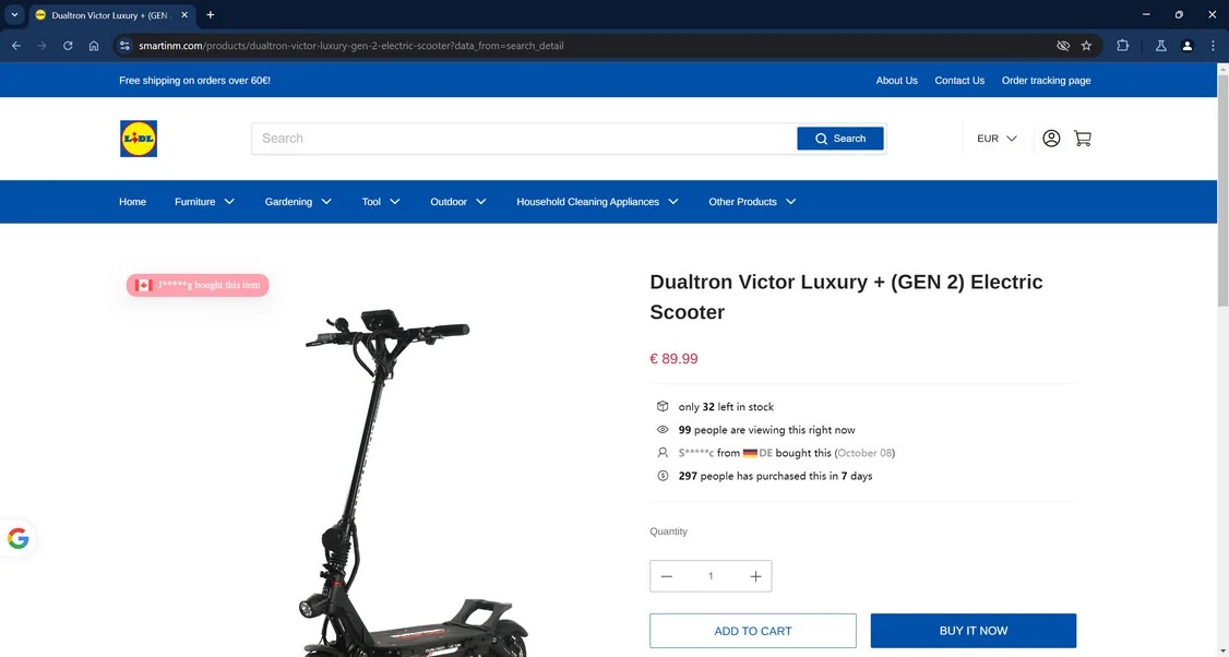 Electric Scooter scam