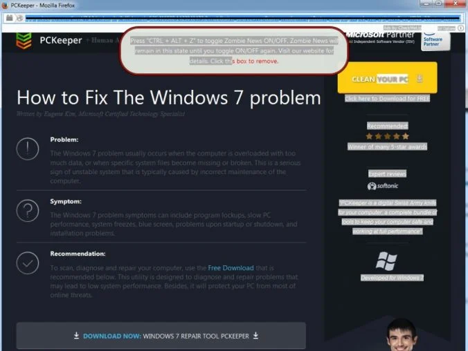 Fuq.coldfootage.com pop-up virus