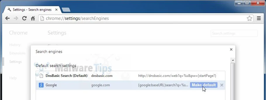 [Image: DnsBasic Chrome search]